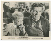 7c131 ROBERT PRESTON signed 8x10 still '63 as the unhappy father from All the Way Home!