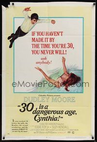 7d009 30 IS A DANGEROUS AGE CYNTHIA 1sh '68 wild image of Dudley Moore & sexy Suzy Kendall!
