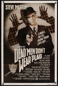 7d200 DEAD MEN DON'T WEAR PLAID 1sh '82 Steve Martin will blow your lips off if you don't laugh!
