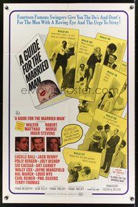 7d353 GUIDE FOR THE MARRIED MAN 1sh '67 written by America's most famous swingers!