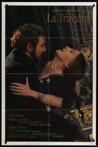 7d489 LA TRAVIATA 1sh '83 directed by Franco Zeffirelli, Placido Domingo, opera!