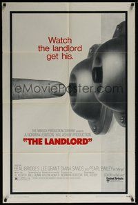 7d499 LANDLORD 1sh '70 erotic image of finger pushing doorbell, directed by Hal Ashby!
