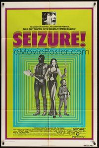 7d759 SEIZURE 1sh '74 Oliver Stone's directional debut, Herve Villechaize is the dwarf, bizarre!