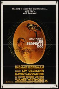 7d761 SERPENT'S EGG 1sh '78 directed by Ingmar Bergman, Liv Ullmann & David Carradine!