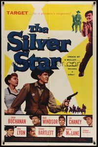 7d779 SILVER STAR 1sh '55 Lon Chaney, Marie Windsor, Edgar Buchanan, trigger-mad renegades!
