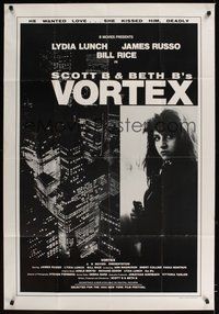 7d943 VORTEX special 30x44 '82 Lydia Lunch, rare modern independent film noir!