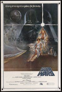 7d813 STAR WARS style A 1sh '77 George Lucas classic sci-fi epic, great art by Tom Jung!
