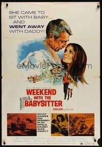 7d955 WEEKEND WITH THE BABYSITTER 1sh '70 directed by Tom Laughlin, forbidden sex!