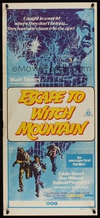7e478 ESCAPE TO WITCH MOUNTAIN Aust daybill '75 Disney, they're in a world where they don't belong