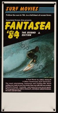 7e482 FANTASEA '84 Aust daybill '84 great close up surfing image, a blast of ocean fever!