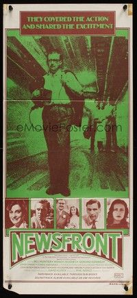 7e611 NEWSFRONT Aust daybill '78 Australian, Phillip Noyce directed, Bill Hunter, Wendy Hughes!