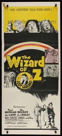 7e762 WIZARD OF OZ Aust daybill R70s Victor Fleming, Judy Garland all-time classic!