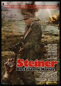 7e130 CROSS OF IRON German R80 Sam Peckinpah, wild image of James Coburn in WWII!