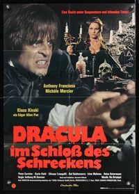 7e149 DRACULA IN THE CASTLE OF BLOOD German '72 sexy Michele Mercier, crazed Klaus Kinski!