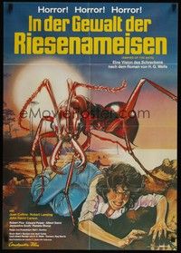 7e156 EMPIRE OF THE ANTS German '77 H.G. Wells, great Drew Struzan art of monster ant attacking!