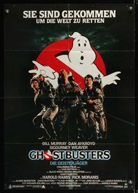 7e170 GHOSTBUSTERS German '84 Bill Murray, Aykroyd & Harold Ramis are here to save the world!