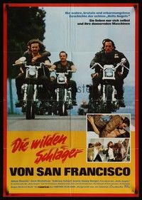7e183 HELLS ANGELS ON WHEELS German '68 biker gangs, Adam Roarke, Jack Nicholson & Sonny Barger!