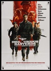 7e197 INGLOURIOUS BASTERDS German '09 Quentin Tarantino, Nazi-killer Brad Pitt, Christoph Waltz!