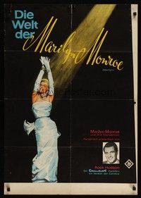 7e244 MARILYN German '63 Rehak art of sexy young Monroe, plus Rock Hudson too!