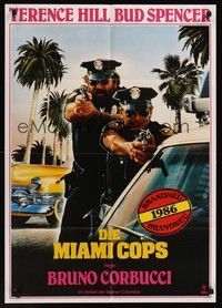 7e250 MIAMI SUPERCOPS German '86 cool art of policemen Terence Hill & Bud Spencer!