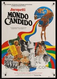 7e252 MONDO CANDIDO German '75 Gualtiero Jacopetti, Italian comedy!