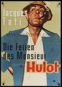 7e253 MR. HULOT'S HOLIDAY German R60s Jacques Tati, Les vacances de Monsieur Hulot, Litter art!
