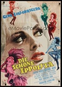 7e305 SHE GOT WHAT SHE ASKED FOR German '63 Rehak artwork of sexy blonde Gina Lollobrigida!