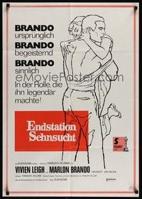 7e315 STREETCAR NAMED DESIRE German R70s Marlon Brando, Vivien Leigh, Elia Kazan classic!