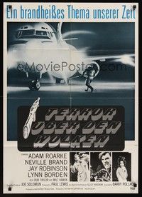 7e322 THIS IS A HIJACK German '75 Barry Pollack in the thrill story of terror in the skies!