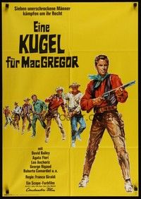 7e330 UP THE MACGREGORS German '68 Sette donne per I MacGregor, different spaghetti western art!