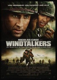 7e340 WINDTALKERS German '02 World War II soldier Nicolas Cage, directed by John Woo!