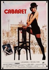 7e008 CABARET German 16x23 R76 Liza Minnelli sings & dances in Nazi Germany, directed by Bob Fosse!