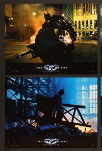 7e880 DARK KNIGHT 8 French LCs '08 Christian Bale as Batman, Heath Ledger as the Joker!