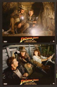7e917 INDIANA JONES & THE KINGDOM OF THE CRYSTAL SKULL 8 French LCs '08 Spielberg, Harrison Ford!