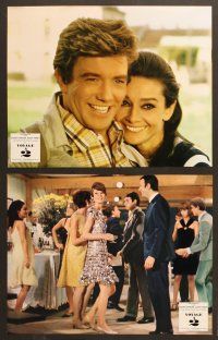 7e982 TWO FOR THE ROAD 18 French LCs '67 great images of Audrey Hepburn & Albert Finney!