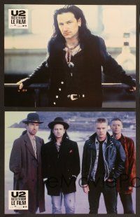 7e983 U2 RATTLE & HUM 12 French LCs '88 young Irish rockers Bono, The Edge, Larry Mullen Jr!