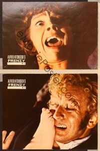 7e804 FRENZY 3 German LCs '72 written by Anthony Shaffer, Alfred Hitchcock's shocking masterpiece!