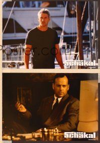 7e814 JACKAL 16 German LCs '98 Bruce Willis in the title role, Richard Gere, Sidney Poitier!