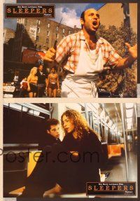 7e830 SLEEPERS 8 German LCs '96 Kevin Bacon, Robert DeNiro, Brad Pitt!