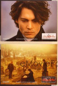 7e831 SLEEPY HOLLOW 4 German LCs '99 directed by Tim Burton, close-up of Johnny Depp!
