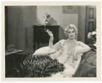 7f082 CARMEL MYERS 8x10 still '26 smoking portrait in elaborate dress from A Certain Young Man!