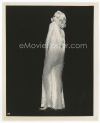 7f084 CARROLL BAKER 8x10 still '60s full-length in super sexy sheer outfit on black background!