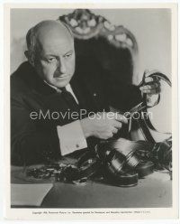 7f089 CECIL B. DEMILLE 8x10 still '38 close up of the legendary director at his desk cutting film!