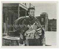 7f108 CLINT EASTWOOD 8x10 still '64 wonderful close up with gun from A Fistful of Dollars!