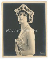 7f116 DERELYS PERDUE deluxe 8x10 still '20s in incredible skimpy outfit made of pearls by Grenbeaux