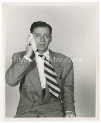 7f141 FRANK SINATRA 8x10 still '49 worried in suit from Double Dynamite by Bachrach!