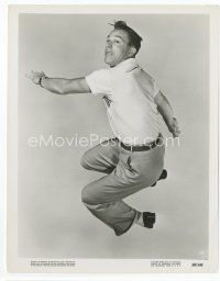 7f154 GENE KELLY 8x10 still '50 wonderful close up dancing in mid-air from Summer Stock!