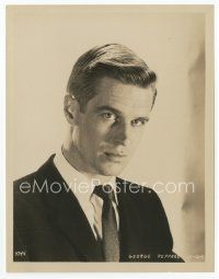 7f165 GEORGE PEPPARD 7.75x10.25 still '50s great youthful head & shoulders portrait in suit & tie!