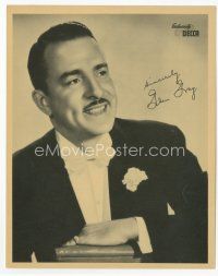 7f019 GLEN GRAY 8x10 Decca Records still '40s head & shoulders portrait wearing tuxedo!