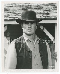 7f176 GLENN CORBETT 8x10 still '65 great close portrait in cowboy outfit from Shenandoah!